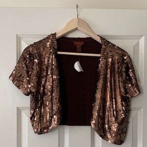 Sequin Cape Jacket